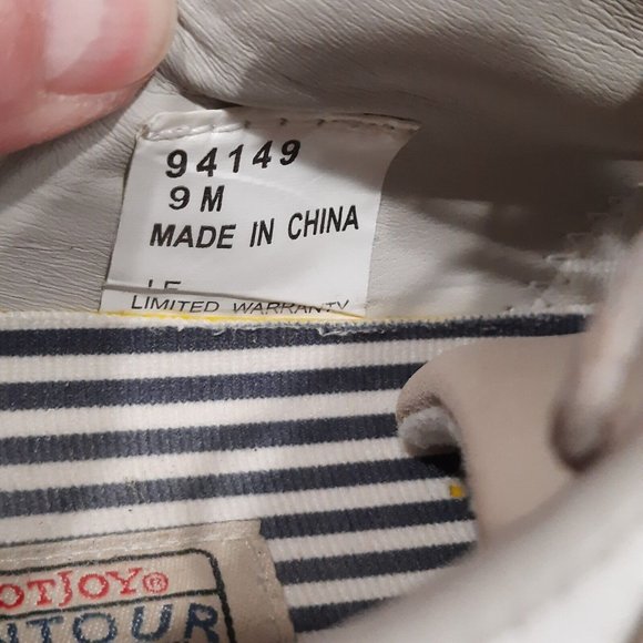 FootJoy Contour Series 94149 Womens Size 9 White/Tan Soft Spikes Golf - Picture 6 of 6